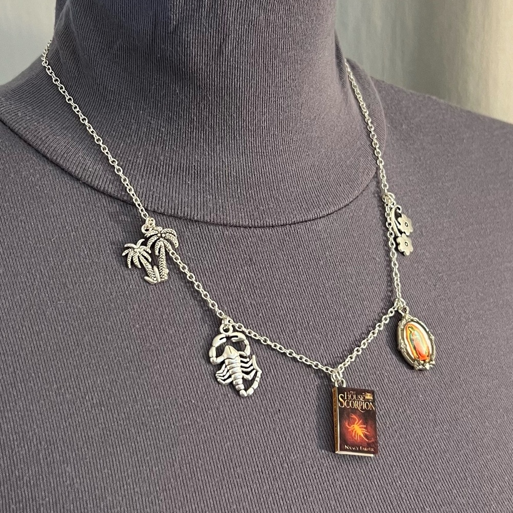 House of the Scorpion by Nancy Farmer Handmade Literature Necklace, Book Cover - Picture 9 of 15